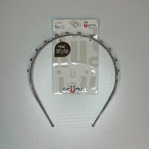 NWT silver metal headband